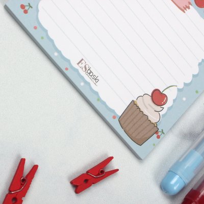 Cherry Note Cake - Notepad