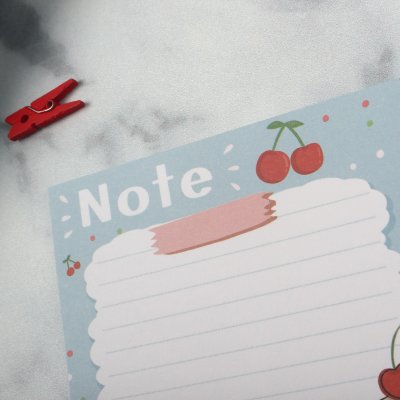 Cherry Note Cake - Notepad