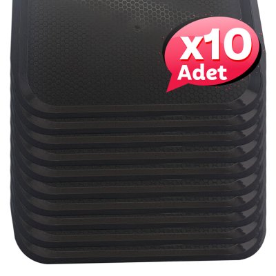 10'lu No 0 Fast Food Tepsi 20 X 30 cm - Kahverengi