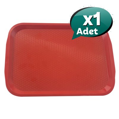No1 Fast Food Tepsi 27 X 36 cm - Kırmızı