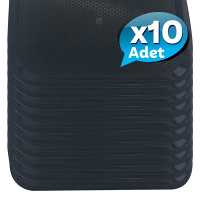 10'lu No1 Fast Food Tepsi 27 X 36 cm - Siyah