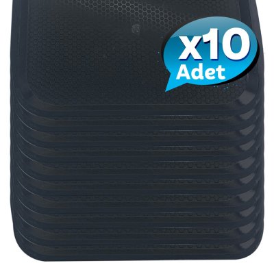 10'lu No1 Fast Food Tepsi 27 X 36 cm - Siyah